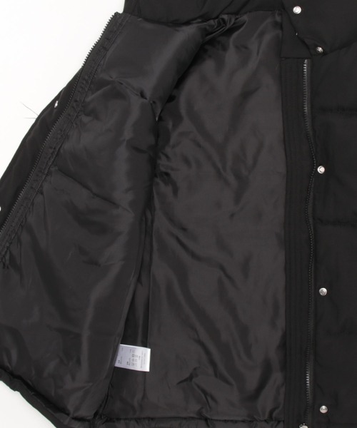 Chaco closet（チャコ クローゼット）の「スタンドカラー中綿ベスト（ダウンベスト・レディース・ブラック/ホワイト・FREE）」の19枚目の写真