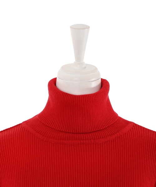 Narcissus（ナルシス）の「【Narcissus】シンプルタートルニット（ニット/セーター・レディース・ブラック/レッド/ライム・FREE）」の13枚目の写真