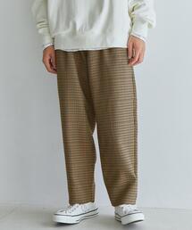 green label relaxing | ポリエステル/ツイード チェック バルーンパンツ -防シワ-(その他パンツ)