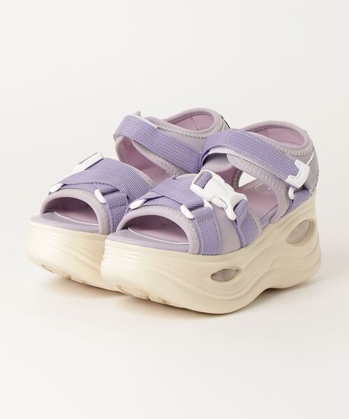 YOSUKE(ヨースケ)の「YOSUKE / ヨースケ厚底サンダル(サンダル・レディース・ライトグリーン/ラベンダー/ブラック/アイボリー・22.5cm/23.0cm/23.5cm/24.0cm/24.5cm/25.0cm)」の4枚目の写真