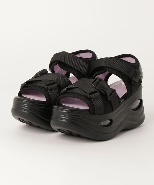 YOSUKE(ヨースケ)の「YOSUKE / ヨースケ厚底サンダル(サンダル・レディース・ライトグリーン/ラベンダー/ブラック/アイボリー・22.5cm/23.0cm/23.5cm/24.0cm/24.5cm/25.0cm)」の3枚目の写真