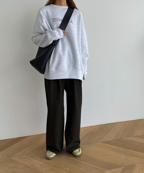 1975 tokyo(イチキューナナゴートーキョー)の「1975 TOKYO(1975 トーキョー) "TOPANGA"裏起毛クルーネックトレーナー(スウェット・レディース・グレー/ホワイト/ブラック・X-LARGE/LARGE)」の10枚目の写真