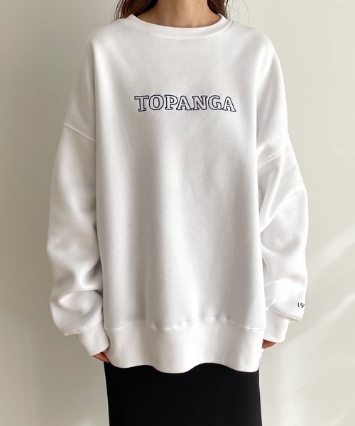 1975 tokyo(イチキューナナゴートーキョー)の「1975 TOKYO(1975 トーキョー) "TOPANGA"裏起毛クルーネックトレーナー(スウェット・レディース・グレー/ホワイト/ブラック・X-LARGE/LARGE)」の22枚目の写真