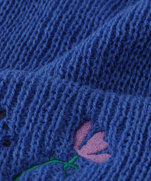 Oriens JOURNAL STANDARD（オリエンス ジャーナルスタンダード）の「【PARK DELI/パーク デリ】Floral Stamp Knit cap：ニットキャップ（ニットキャップ/ビーニー・メンズ・ブラック/ピンク/ブルー系その他/オレンジ・FREE）」の11枚目の写真