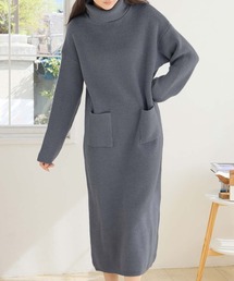 タートルネックリブニット ロングワンピース Amazon.co.jp: [ミラオーウェン] タートルネックロング