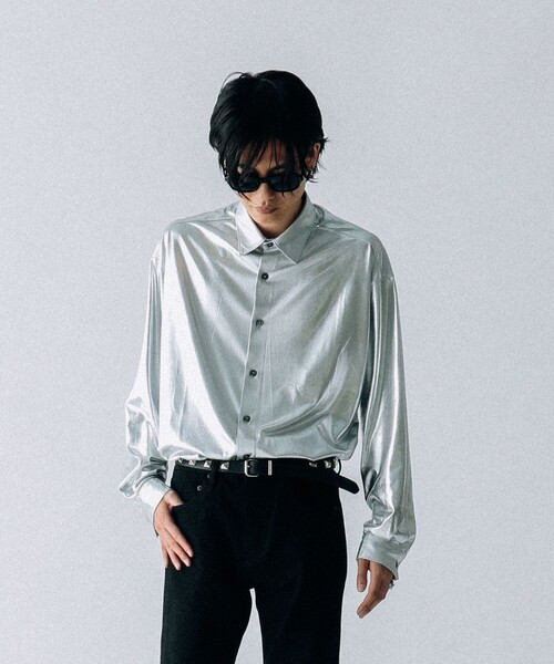 VAPORIZE(ヴェイパライズ)の「VAPORIZE / Regular Collar Shirt(シャツ/ブラウス・メンズ・シルバー/ブラック・SMALL/MEDIUM/LARGE)」の2枚目の写真