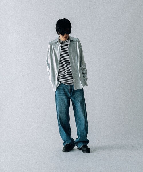 VAPORIZE(ヴェイパライズ)の「VAPORIZE / Regular Collar Shirt(シャツ/ブラウス・メンズ・シルバー/ブラック・SMALL/MEDIUM/LARGE)」の3枚目の写真