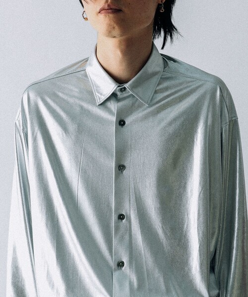 VAPORIZE(ヴェイパライズ)の「VAPORIZE / Regular Collar Shirt(シャツ/ブラウス・メンズ・シルバー/ブラック・SMALL/MEDIUM/LARGE)」の8枚目の写真