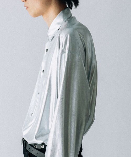 VAPORIZE(ヴェイパライズ)の「VAPORIZE / Regular Collar Shirt(シャツ/ブラウス・メンズ・シルバー/ブラック・SMALL/MEDIUM/LARGE)」の9枚目の写真