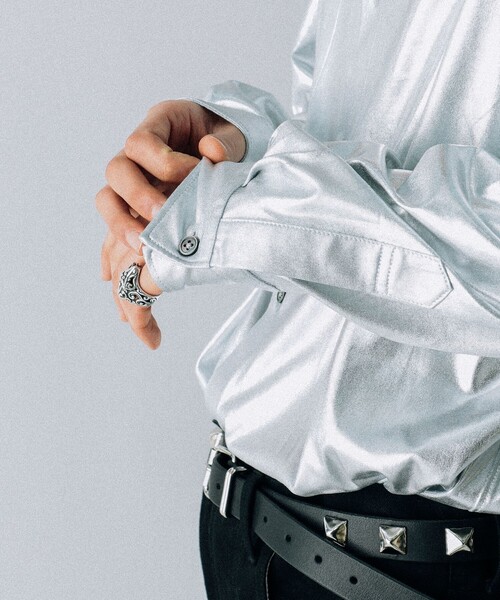 VAPORIZE(ヴェイパライズ)の「VAPORIZE / Regular Collar Shirt(シャツ/ブラウス・メンズ・シルバー/ブラック・SMALL/MEDIUM/LARGE)」の10枚目の写真