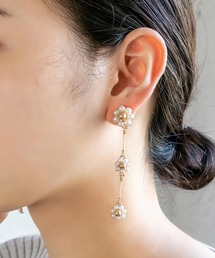 フラワーチェーンイヤリング