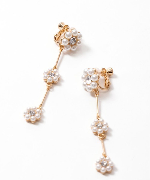 RANDA（ランダ）の「フラワーチェーンイヤリング（イヤリング・レディース・ゴールド/クリア・FREE）」の8枚目の写真