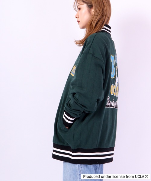 UCLA(ユーシーエルエー)の「UCLA ハーフ釦リブライントレーナー(スウェット・メンズ・マスタード/アイボリー/ブルー/グリーン・L/M)」の12枚目の写真