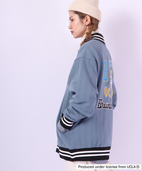 UCLA(ユーシーエルエー)の「UCLA ハーフ釦リブライントレーナー(スウェット・メンズ・マスタード/アイボリー/ブルー/グリーン・L/M)」の16枚目の写真