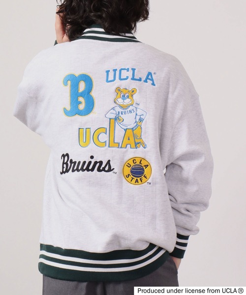 UCLA(ユーシーエルエー)の「UCLA ハーフ釦リブライントレーナー(スウェット・メンズ・マスタード/アイボリー/ブルー/グリーン・L/M)」の20枚目の写真