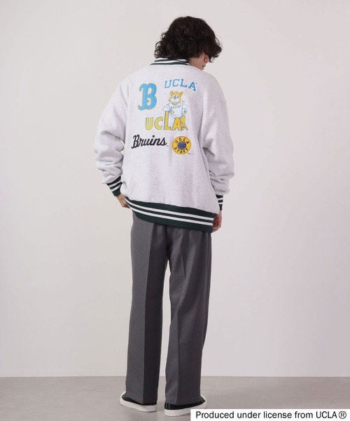 UCLA(ユーシーエルエー)の「UCLA ハーフ釦リブライントレーナー(スウェット・メンズ・マスタード/アイボリー/ブルー/グリーン・L/M)」の6枚目の写真