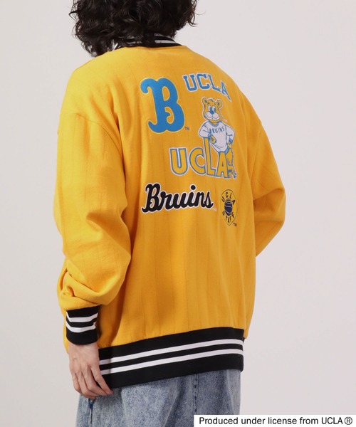 UCLA(ユーシーエルエー)の「UCLA ハーフ釦リブライントレーナー(スウェット・メンズ・マスタード/アイボリー/ブルー/グリーン・L/M)」の8枚目の写真