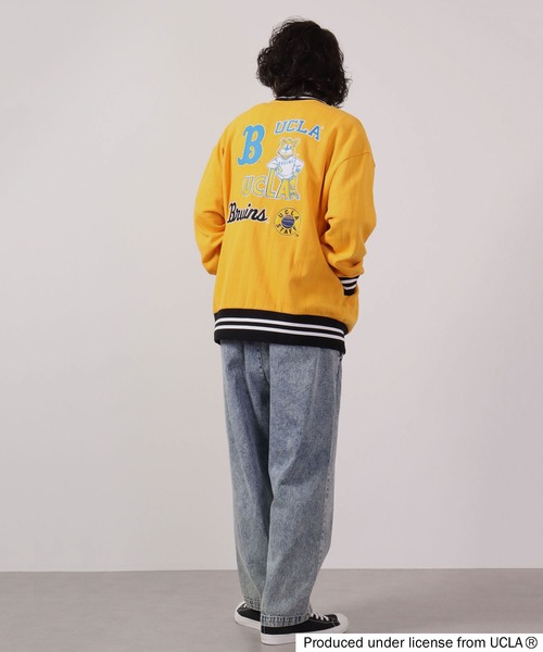 UCLA(ユーシーエルエー)の「UCLA ハーフ釦リブライントレーナー(スウェット・メンズ・マスタード/アイボリー/ブルー/グリーン・L/M)」の10枚目の写真