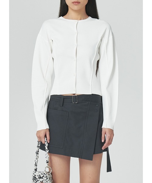 LOW CLASSIC(ロウ クラシック)の「ROUND SLEEVE KNIT CARDIGAN(カーディガン/ボレロ・レディース・ホワイト・S)」の8枚目の写真