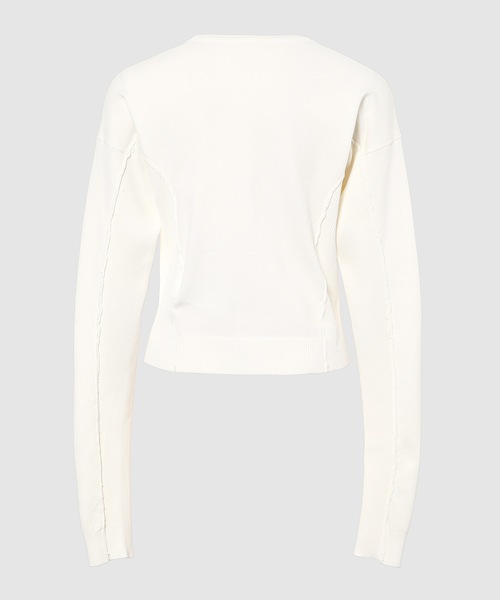 LOW CLASSIC(ロウ クラシック)の「ROUND SLEEVE KNIT CARDIGAN(カーディガン/ボレロ・レディース・ホワイト・S)」の5枚目の写真