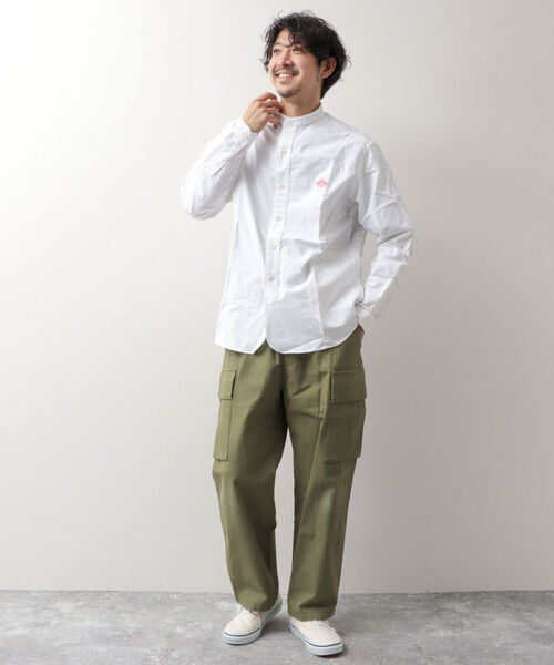 DANTON(ダントン)の「【DANTON/ダントン】BAND COLLAR SHIRT L/S YOX バンドカラーシャツ(シャツ/ブラウス・メンズ・キナリ/ホワイト/ブルー・38/40/42/44)」の7枚目の写真