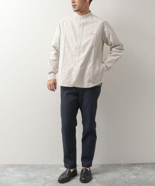 DANTON(ダントン)の「【DANTON/ダントン】BAND COLLAR SHIRT L/S YOX バンドカラーシャツ(シャツ/ブラウス・メンズ・キナリ/ホワイト/ブルー・38/40/42/44)」の11枚目の写真