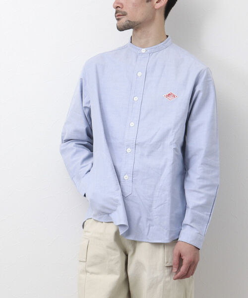 DANTON(ダントン)の「【DANTON/ダントン】BAND COLLAR SHIRT L/S YOX バンドカラーシャツ(シャツ/ブラウス・メンズ・キナリ/ホワイト/ブルー・38/40/42/44)」の13枚目の写真