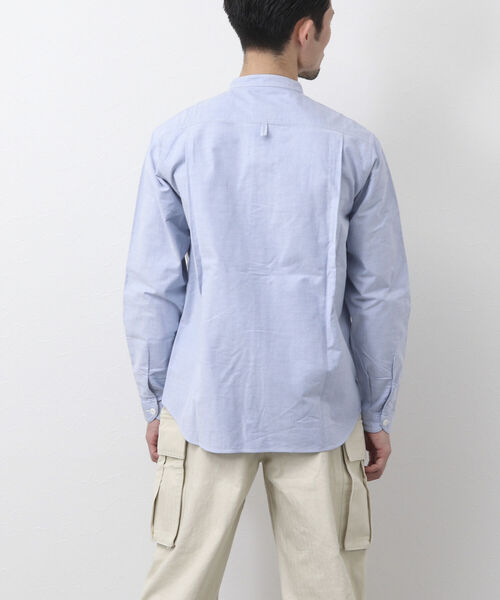 DANTON(ダントン)の「【DANTON/ダントン】BAND COLLAR SHIRT L/S YOX バンドカラーシャツ(シャツ/ブラウス・メンズ・キナリ/ホワイト/ブルー・38/40/42/44)」の16枚目の写真