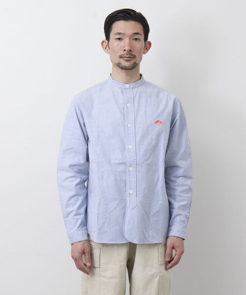 DANTON(ダントン)の「【DANTON/ダントン】BAND COLLAR SHIRT L/S YOX バンドカラーシャツ(シャツ/ブラウス・メンズ・キナリ/ホワイト/ブルー・38/40/42/44)」の18枚目の写真
