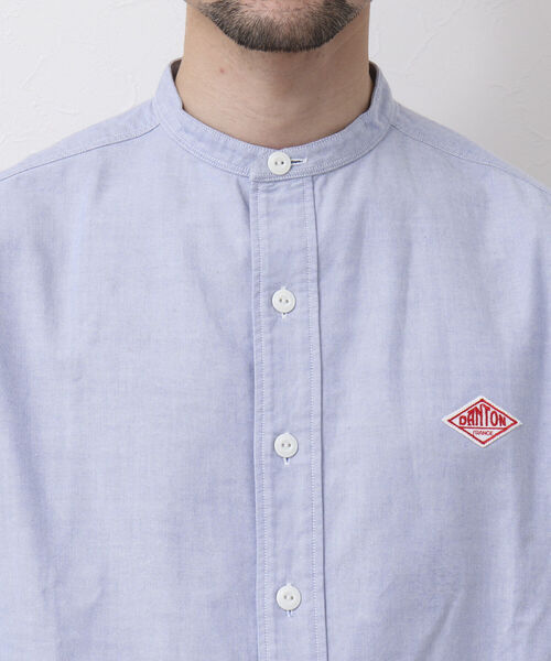 DANTON(ダントン)の「【DANTON/ダントン】BAND COLLAR SHIRT L/S YOX バンドカラーシャツ(シャツ/ブラウス・メンズ・キナリ/ホワイト/ブルー・38/40/42/44)」の21枚目の写真