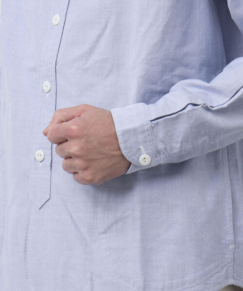 DANTON(ダントン)の「【DANTON/ダントン】BAND COLLAR SHIRT L/S YOX バンドカラーシャツ(シャツ/ブラウス・メンズ・キナリ/ホワイト/ブルー・38/40/42/44)」の22枚目の写真