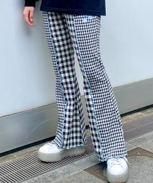 Candy Stripper | GINGHAM FLARE パンツ(その他パンツ)
