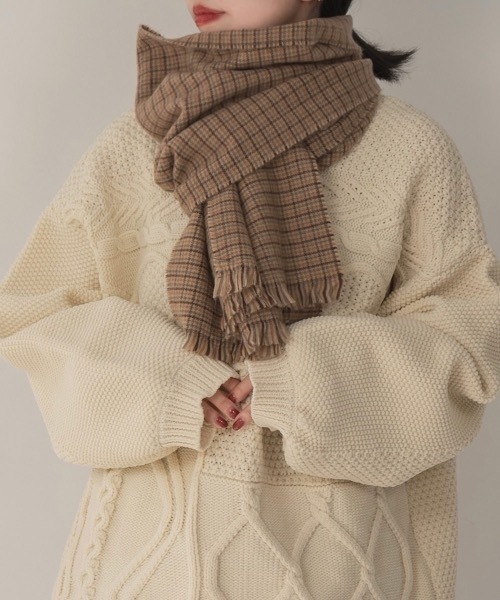 lawgy（ラウジー）の「houndstooth compact muffler（マフラー）」 WEAR