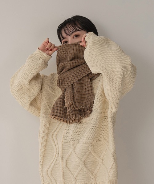 lawgy（ラウジー）の「houndstooth compact muffler（マフラー）」 WEAR