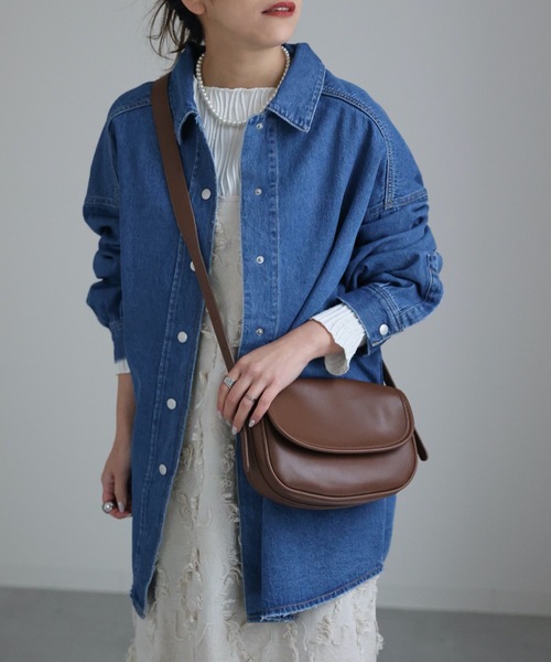 ap retro(アプレトロ)の「デニムシャツジャケット(デニムジャケット・レディース・ブルー/ブラック/ライトブルー・FREE)」の12枚目の写真