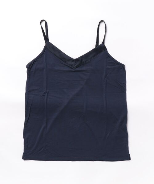 Doux archives(ドゥアルシーヴ)の「サテン切替キャミソール(キャミソール・レディース・ネイビー/ブラック/オフホワイト・FREE)」の6枚目の写真