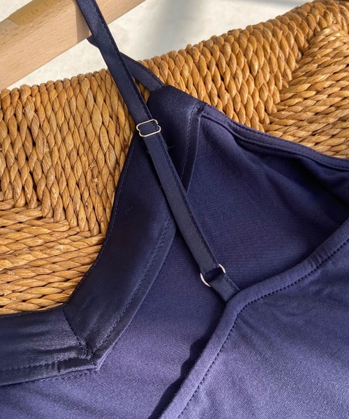 Doux archives(ドゥアルシーヴ)の「サテン切替キャミソール(キャミソール・レディース・ネイビー/ブラック/オフホワイト・FREE)」の10枚目の写真