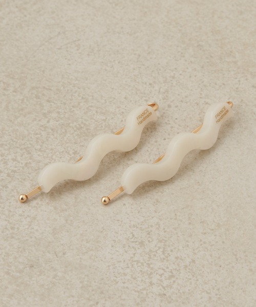 Chico(チコ)の「【2023SS】うねうねクリアピン(ヘアピン・レディース・アイボリー/グリーン/ブラウン・FREE)」の7枚目の写真