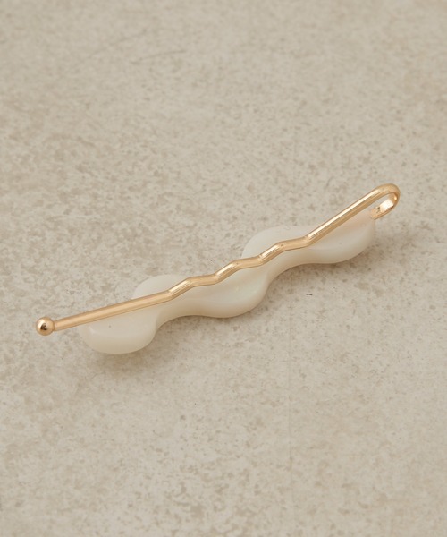 Chico(チコ)の「【2023SS】うねうねクリアピン(ヘアピン・レディース・アイボリー/グリーン/ブラウン・FREE)」の6枚目の写真