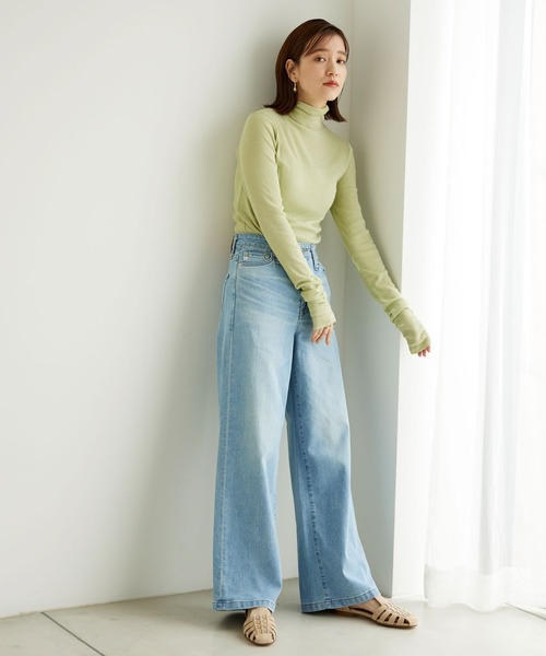 URBAN RESEARCH(アーバンリサーチ)の「シャーリングスリーブタートルネックカットソー(Tシャツ/カットソー・レディース・ピンク/ベージュ系その他/グリーン系その他・FREE)」の14枚目の写真