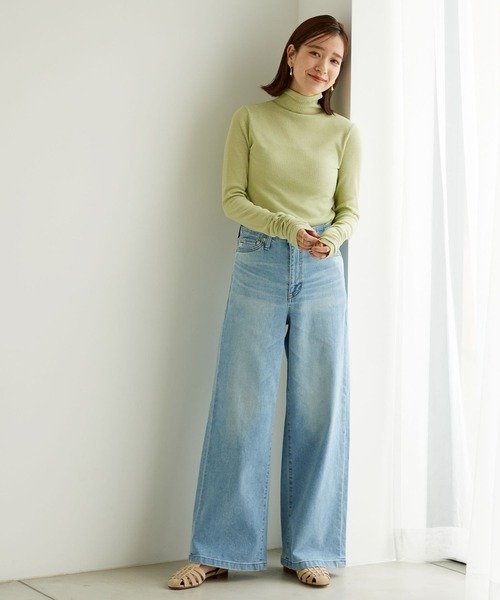 URBAN RESEARCH(アーバンリサーチ)の「シャーリングスリーブタートルネックカットソー(Tシャツ/カットソー・レディース・ピンク/ベージュ系その他/グリーン系その他・FREE)」の15枚目の写真