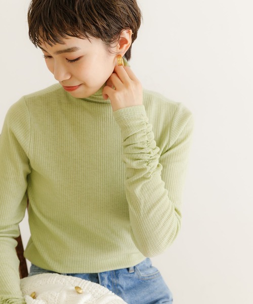 URBAN RESEARCH(アーバンリサーチ)の「シャーリングスリーブタートルネックカットソー(Tシャツ/カットソー・レディース・ピンク/ベージュ系その他/グリーン系その他・FREE)」の18枚目の写真