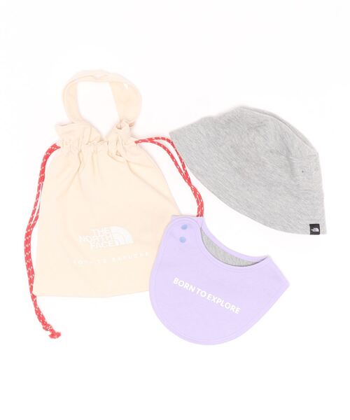 THE NORTH FACE(ザノースフェイス)の「THE NORTH FACE Baby Hat & Bib Set NNB02211(ニットキャップ/ビーニー・キッズ・グレー/ネイビー/グリーン・FREE)」の11枚目の写真