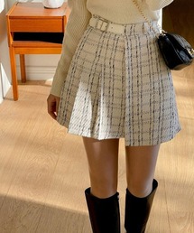 SONA | SONA ツイードベルト付きミニスカート(スカート)