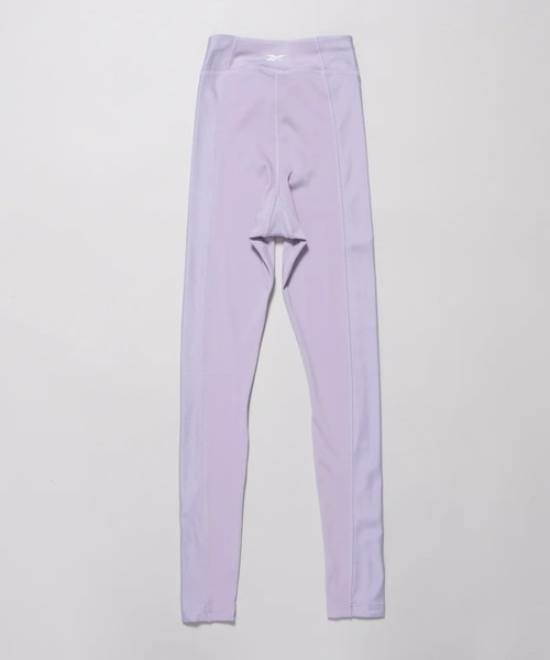 Reebok（リーボック）の「ヨガ リブ タイツ / YOGA HR RIB TIGHT（レギンス/スパッツ・レディース・ブラック/パープル・SMALL/LARGE/MEDIUM/X-LARGE/X-SMALL）」の8枚目の写真