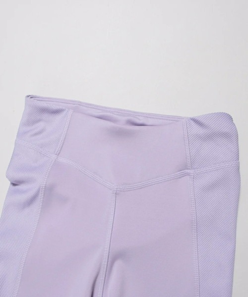 Reebok（リーボック）の「ヨガ リブ タイツ / YOGA HR RIB TIGHT（レギンス/スパッツ・レディース・ブラック/パープル・SMALL/LARGE/MEDIUM/X-LARGE/X-SMALL）」の5枚目の写真