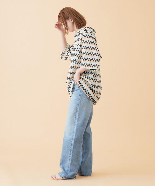 B.C STOCK(ベーセーストック)の「VARIOUS 総柄レースメッシュシャツ(シャツ/ブラウス・メンズ・ベージュ/ネイビー/イエロー・MEDIUM/LARGE)」の15枚目の写真