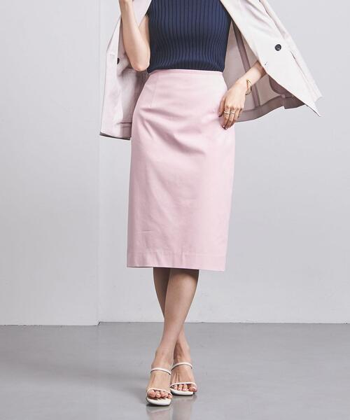 ☆美品☆タグ付き　ユナイテッドアローズ　未使用　タイトスカート　ピンク UNITED ARROWS（ユナイテッドアローズ）ロング・マキシ丈