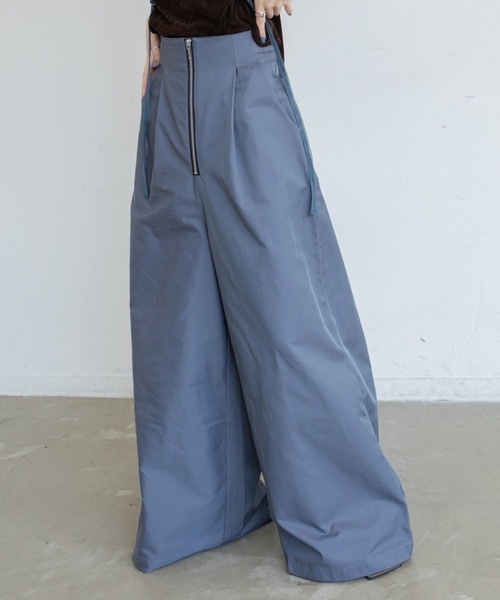 VACANCY（ヴァカンシー）の「ZIPハイウエストワイドパンツ（その他パンツ・レディース・ブラック/ホワイト/ダークブルー・MEDIUM/LARGE）」の17枚目の写真