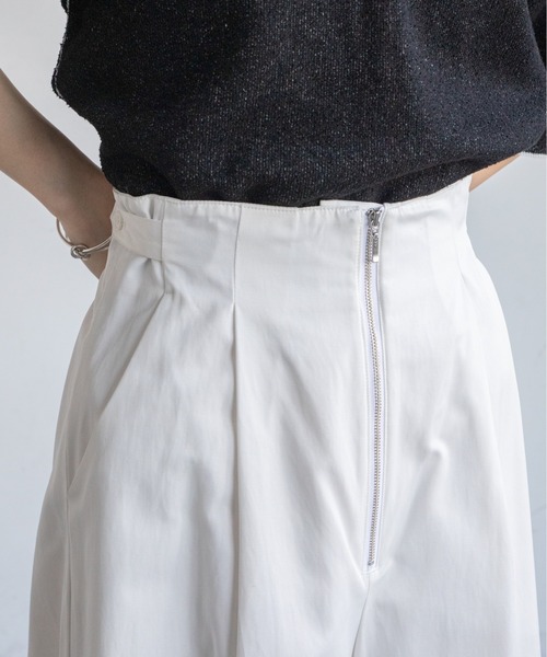 VACANCY（ヴァカンシー）の「ZIPハイウエストワイドパンツ（その他パンツ・レディース・ブラック/ホワイト/ダークブルー・MEDIUM/LARGE）」の9枚目の写真
